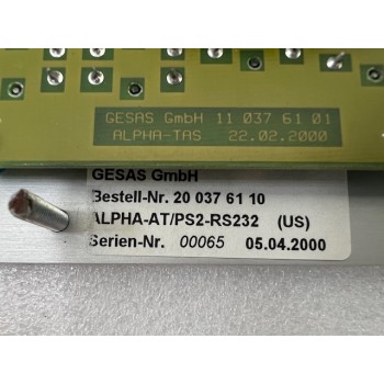 Gesas 20 037 61 10 ALPHA-AT/PS2-RS232 Keyboard